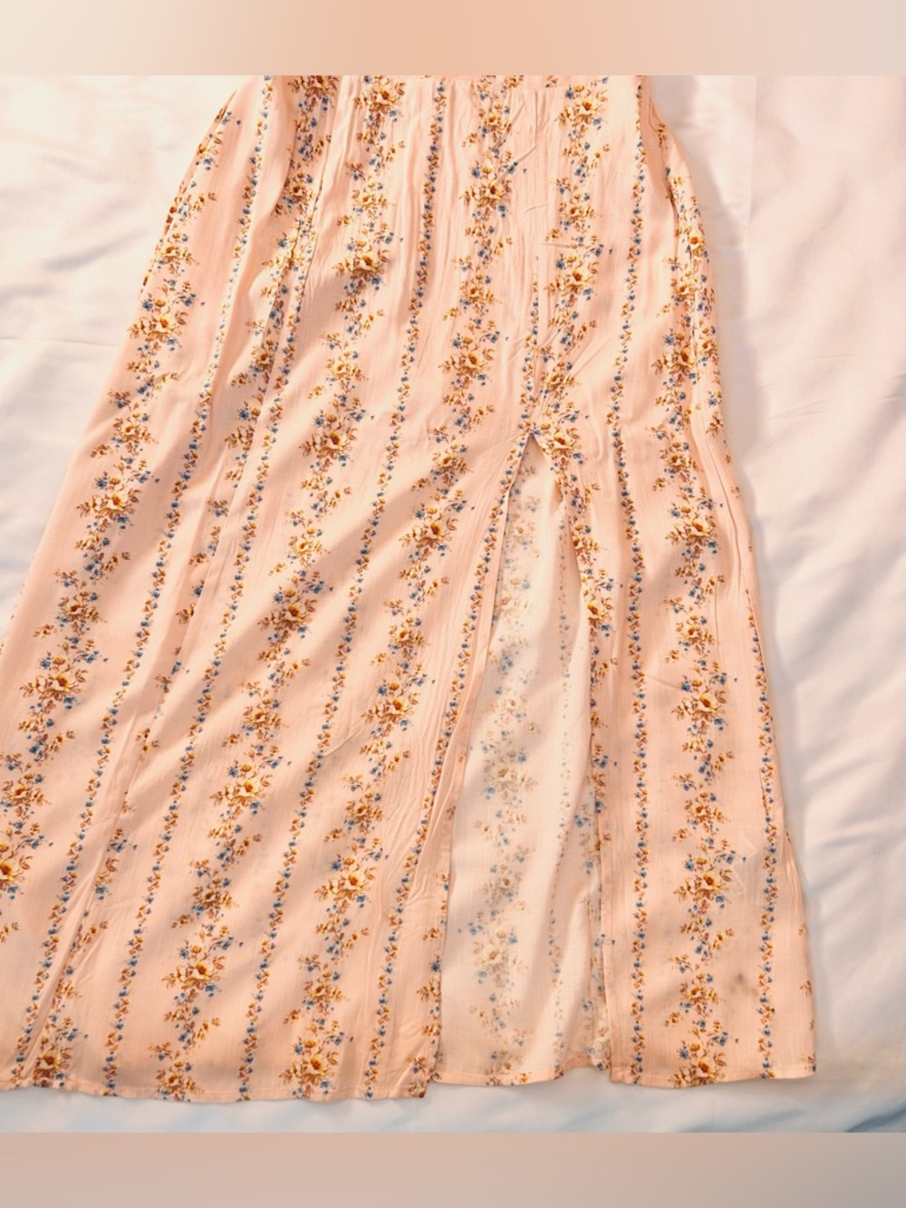 Forever 21 Pink Floral Maxi Dress Size Medium - Picture 7 of 12
